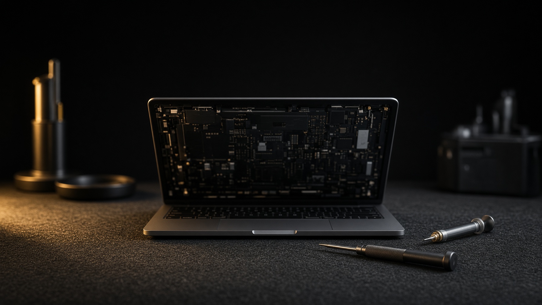 Laptop repair bench in Chennai — Service Guy